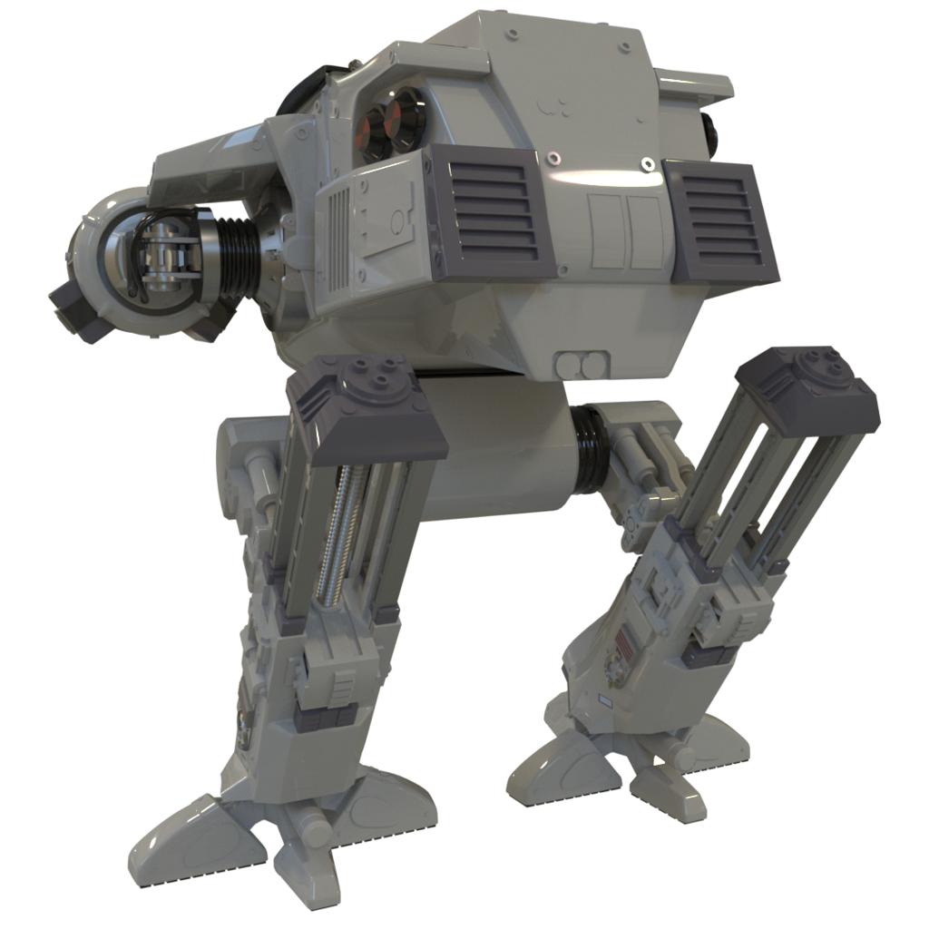 Fighting robot D-209 Scale 1:48 Metallic Details MDR48150
