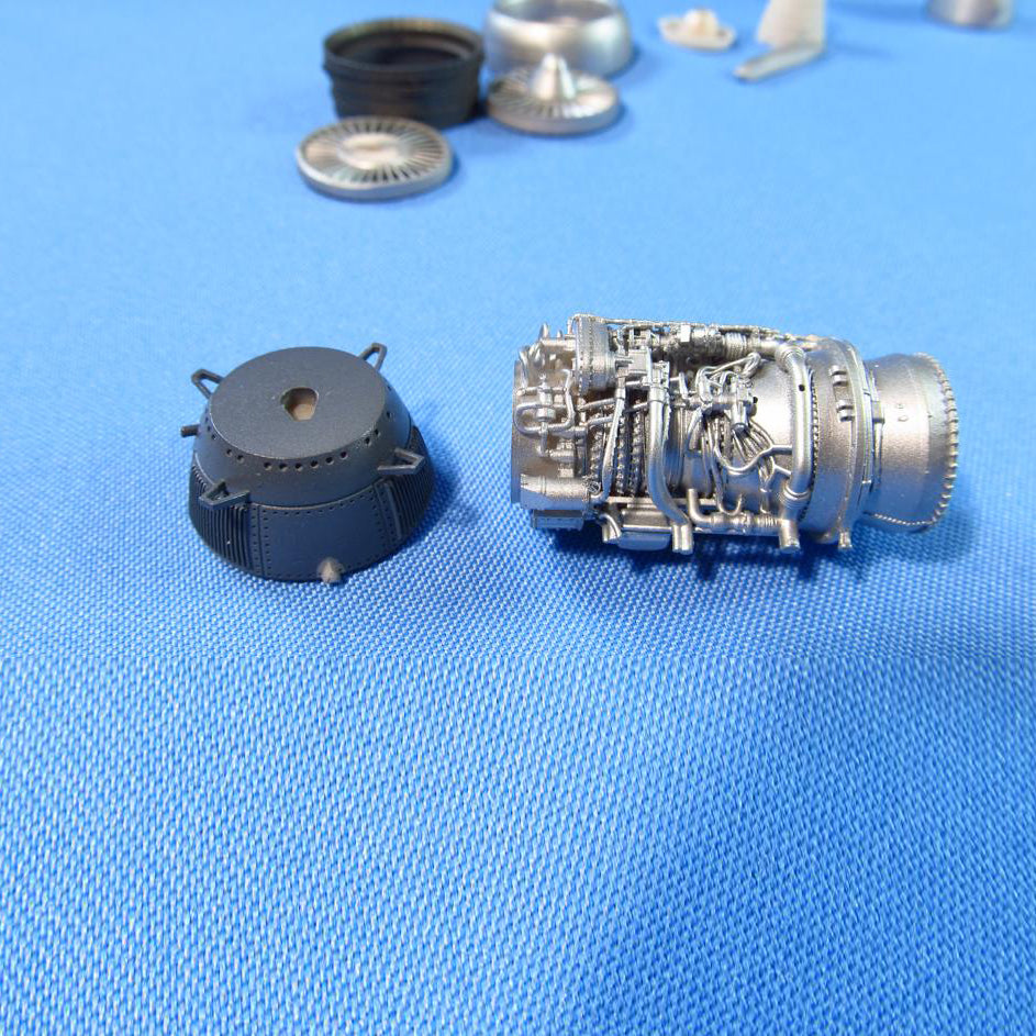 Fairchild Republic A-10 Thunderbolt II, Detailing set Engine (3D-Printed) Scale 1:48 (Recommended for kit: HobbyBoss) Metallic Details MDR48154 - For Aircraft Model Kits