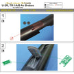 Lockheed U-2R, and TR-1A/B, Air Brakes (3D-Printed) Scale 1:48 (Recommended for kit: Italeri) Metallic Details MDR48155 - For Aircraft Model Kit