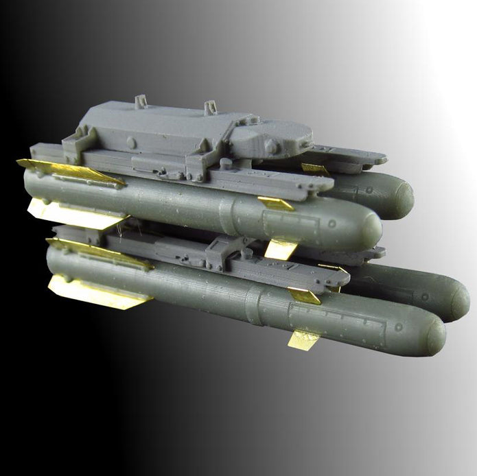 AH-64 Apache LongBow, Detailing set for helicopter model Exterior Details, Jet nozzels, Weapons Scale 1:48 Metallic Details MDR4815