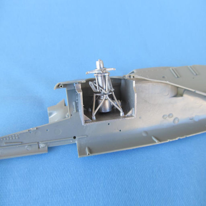 AH-64 Apache helicopter model, Main & Tail Rotors (for Academy, Hasegawa) Scale 1:48 Metallic Details MDR48165