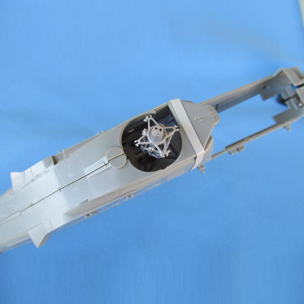 AH-64 Apache helicopter model, Main & Tail Rotors (for Academy, Hasegawa) Scale 1:48 Metallic Details MDR48165