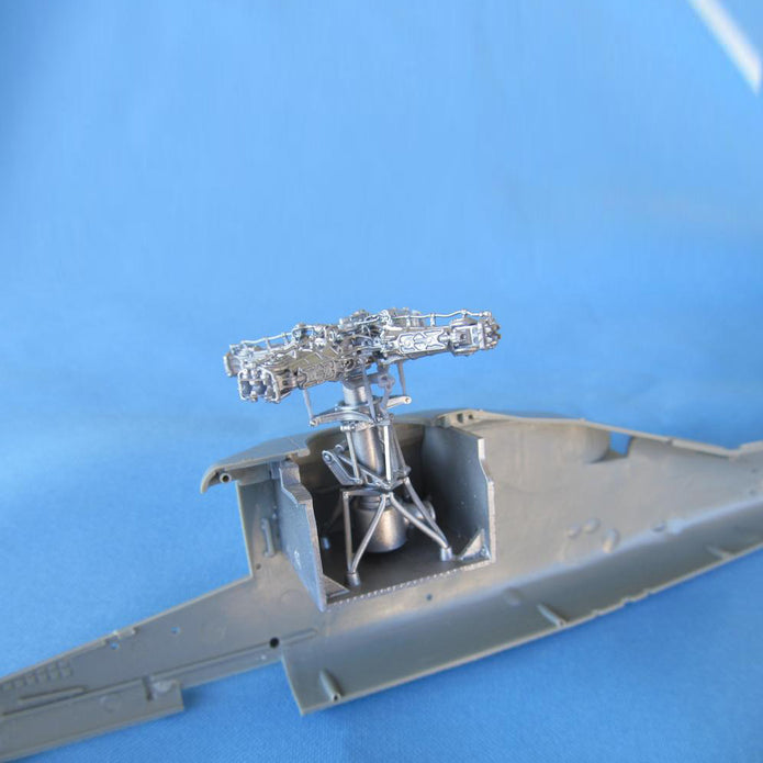 AH-64 Apache helicopter model, Main & Tail Rotors (for Academy, Hasegawa) Scale 1:48 Metallic Details MDR48165