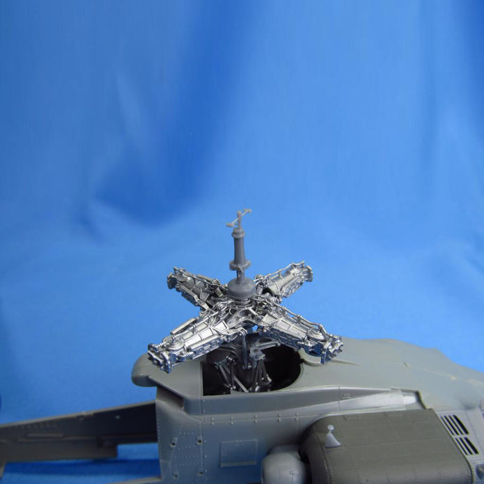 AH-64 Apache helicopter model, Main & Tail Rotors (for Academy, Hasegawa) Scale 1:48 Metallic Details MDR48165