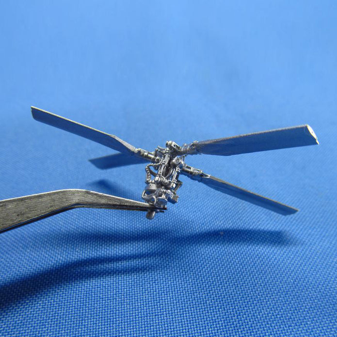 AH-64 Apache helicopter model, Main & Tail Rotors (for Academy, Hasegawa) Scale 1:48 Metallic Details MDR48165