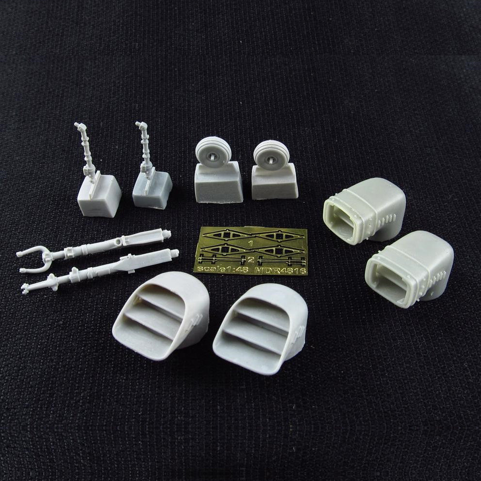 BAe Harrier GR7/GR9. Swiveling Nozzles and outrigger Wheels Scale 1:48 Metallic Details MDR4816