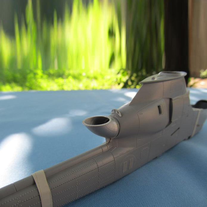 Bell AH-1 Cobra helicopter models, Exhaust (for ICM, Special Hobby) Scale 1:48 Metallic Details MDR48173
