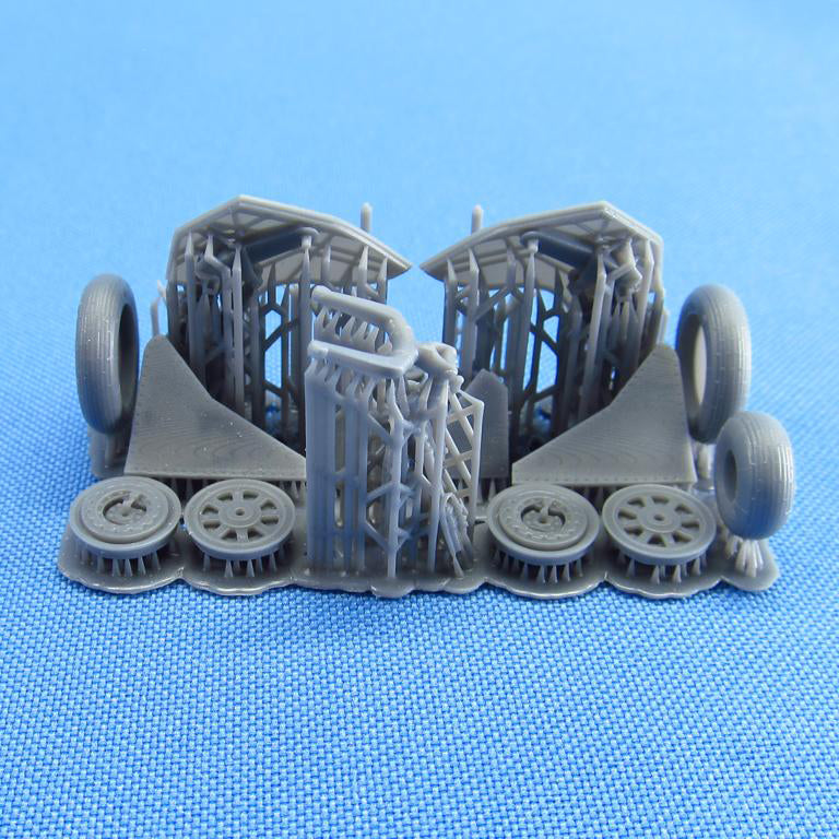 MiG-17, Landing Gears, Wheels (for HobbyBoss) Scale 1:48 Metallic Details MDR48181