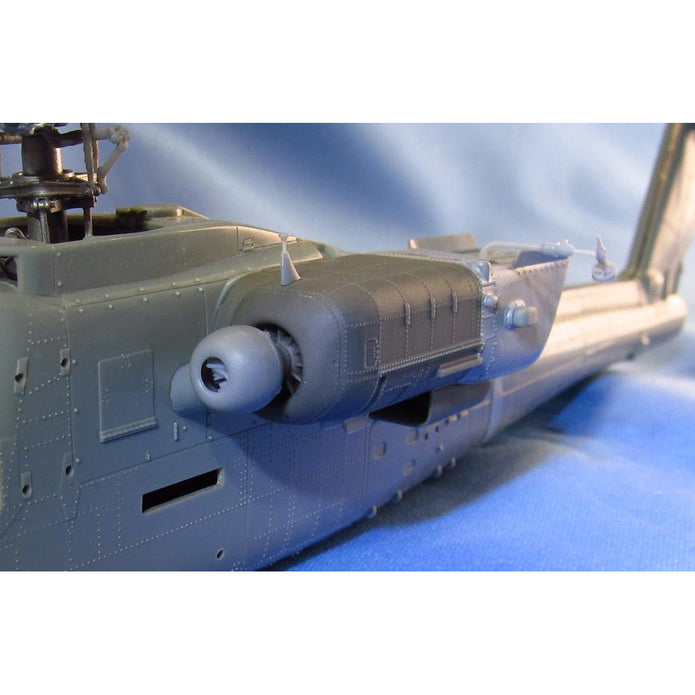 Helicopter AH-64E Apache, Engines Detailing set (Resin, 3D-Printed) Scale 1:48 (Recommended for kit: Hasegawa) Metallic Details MDR48182 - For Model Kits Helicopter