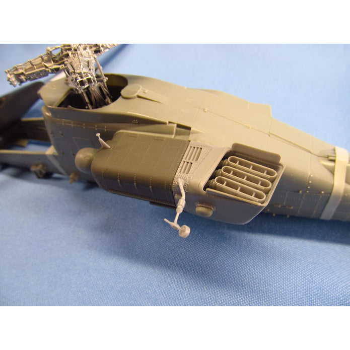 Helicopter AH-64E Apache, Engines Detailing set (Resin, 3D-Printed) Scale 1:48 (Recommended for kit: Hasegawa) Metallic Details MDR48182 - For Model Kits Helicopter