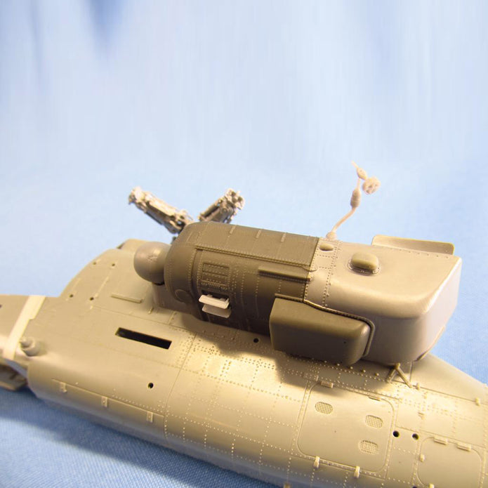 Helicopter AH-64E Apache, Engines Detailing set (Resin, 3D-Printed) Scale 1:48 (Recommended for kit: Hasegawa) Metallic Details MDR48182 - For Model Kits Helicopter