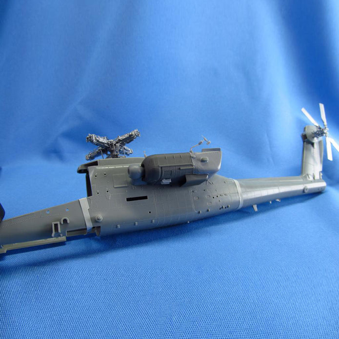 Helicopter AH-64E Apache, Engines Detailing set (Resin, 3D-Printed) Scale 1:48 (Recommended for kit: Hasegawa) Metallic Details MDR48182 - For Model Kits Helicopter