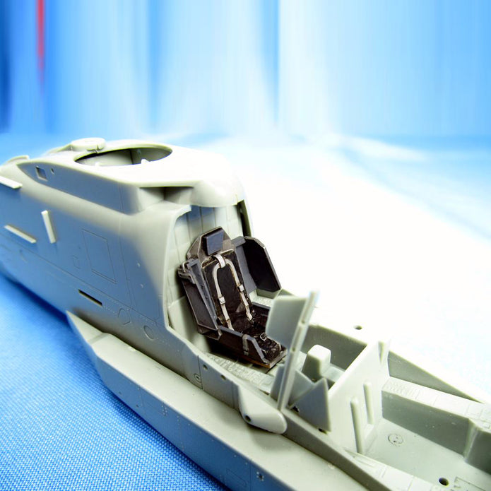 AH-64 Apache, Seats 2 pcs, (3D-Printed) Scale 1:48 (Recommended for kit: Academy, Hasegawa) Metallic Details MDR48190 - For Helicopter Model Kits