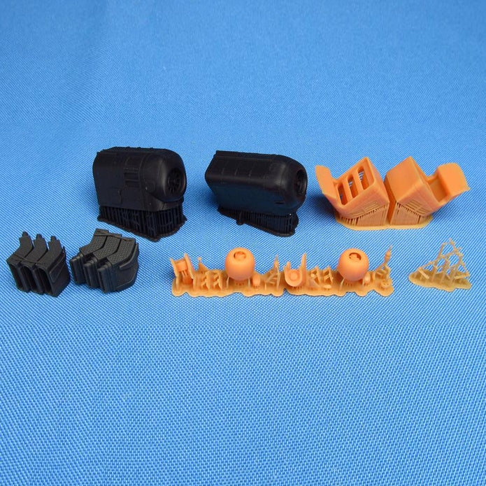AH-64A/D Apache, Engines Detailing set (3D-Printed) Scale 1:48 (Recommended for kit: Hasegawa) Metallic Details MDR48195 - For Model Helicopter Kits