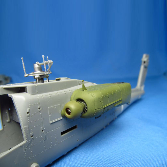 AH-64A/D Apache, Engines Detailing set (3D-Printed) Scale 1:48 (Recommended for kit: Hasegawa) Metallic Details MDR48195 - For Model Helicopter Kits