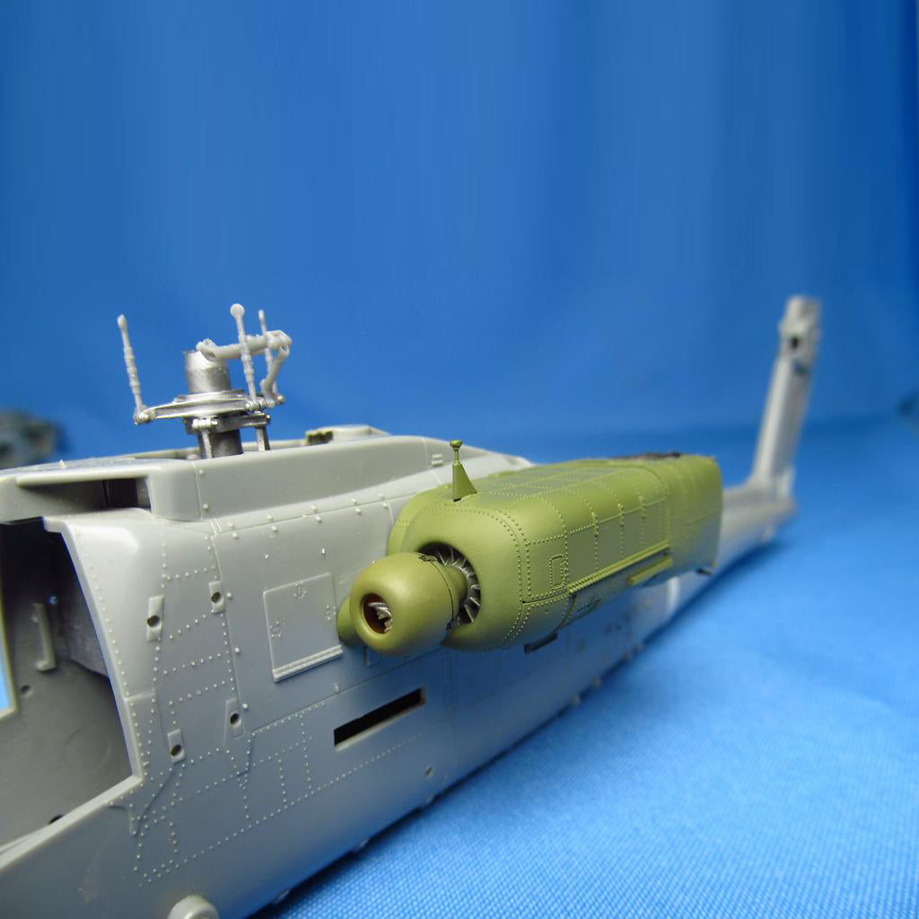 AH-64A/D Apache, Engines Detailing set (3D-Printed) Scale 1:48 (Recommended for kit: Hasegawa) Metallic Details MDR48195 - For Model Helicopter Kits
