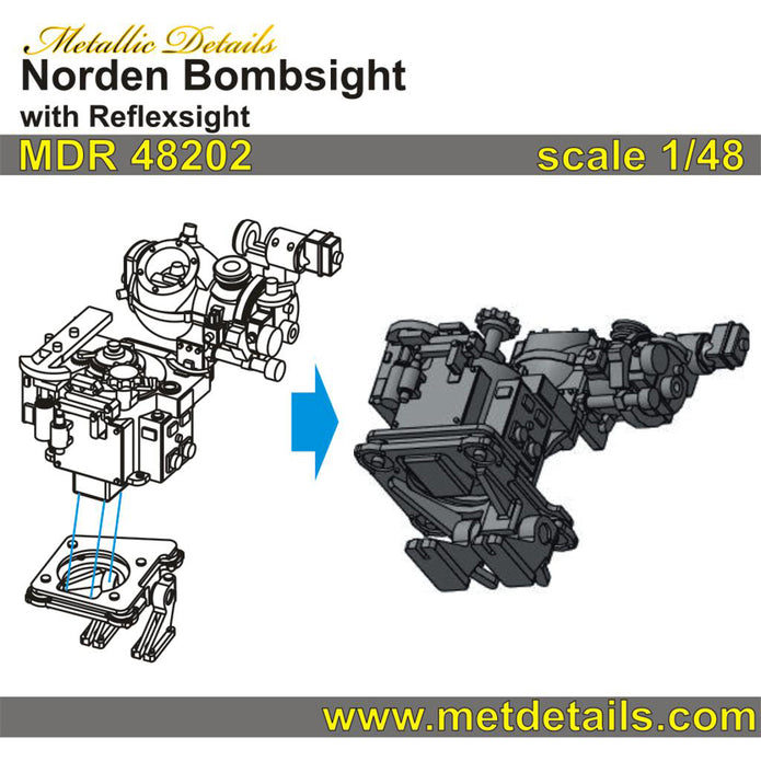 Norden bombsight with reflexsight Scale 1:48 Metallic Details MDR48202