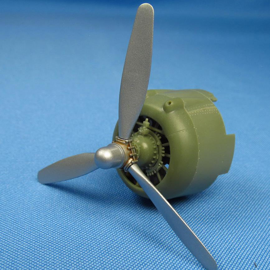 Vultee P-66 Vanguard, Propeller set (3D-Printed) Scale 1:48 (Recommended for kit: Dora Wings) Metallic Details MDR48204 - For Model Kits Aircraft