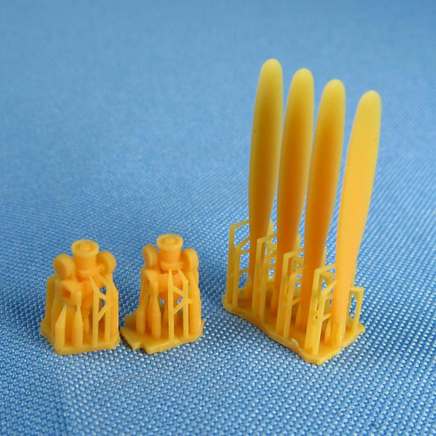 Curtiss-Wright AT-9 Jeep, Propeller set (3D-Printed) Scale 1:48 (Recommended for kit: Dora Wings) Metallic Details MDR48206 - For Aircraft Model Kit