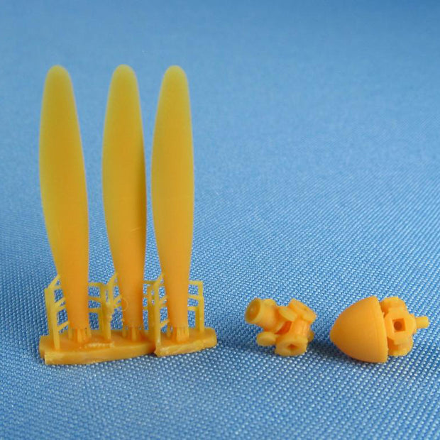 Seversky J9, Propeller set (3D-Printed) Scale 1:48 (Recommended for kit: Dora Wings) Metallic Details MDR48207 - For Model Kit Aircraft