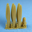 Republic P-43A Lancer, Propeller set (3D-Printed) Scale 1:48 (Recommended for kit: Dora Wings) Metallic Details MDR48209 - For Aircraft Kit Model