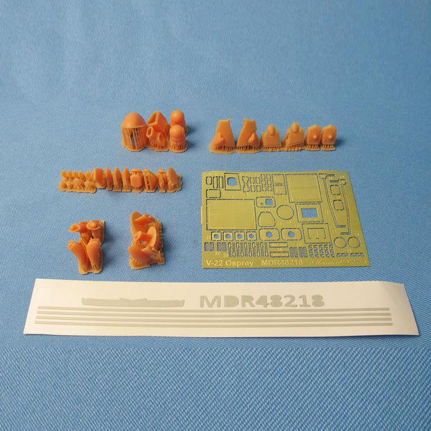 Bell MV-22 Osprey, Exterior Details (Resin, 3D-Printed) Scale 1:48 (Recommended for kit: HobbyBoss) Metallic Details MDR48218 - For Aircraft Models Kits