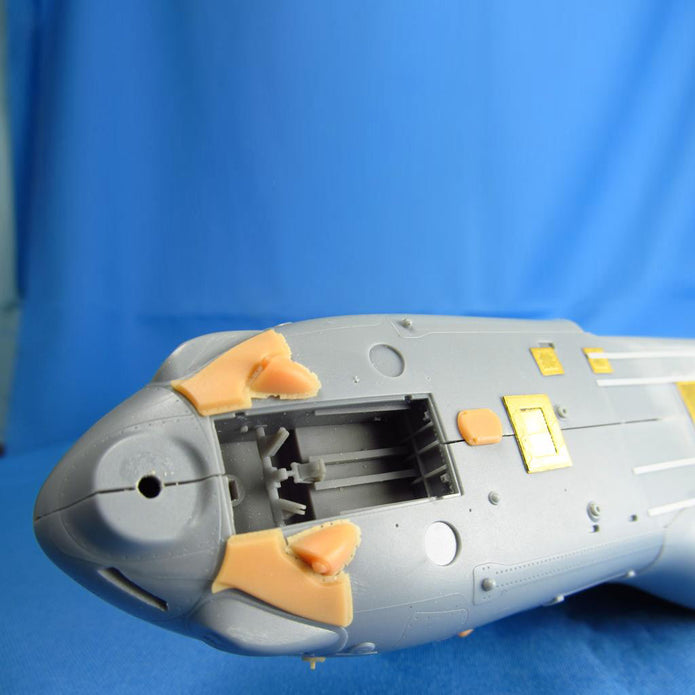 Bell MV-22 Osprey, Landing Gears, Wheel Bays, Wheels (for HobbyBoss) Scale 1:48 Metallic Details MDR48219