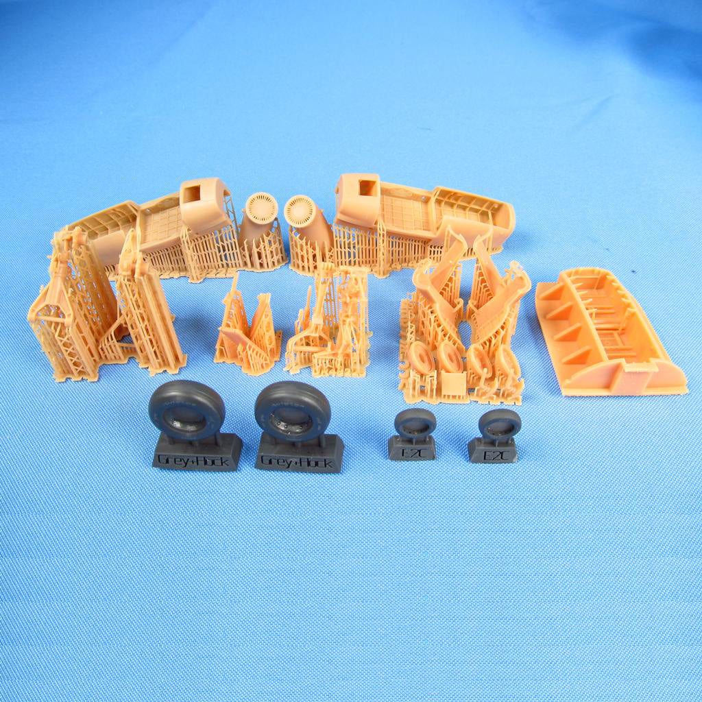 E-2C Hawkeye, Exterior Details, Landing Gears, Wheels (for Italeri, Kinetic) Scale 1:48 Metallic Details MDR48225