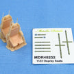 Bell Boeing V-22 Osprey, Seats and Colored Seat Belts (3D-Printed) Scale 1:48 Metallic Details MDR48232 - For Aircraft Models Kits