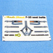 Lockheed-Martin F-35 A Lightning II, Ejection Seats (3D-Printed) Scale 1:48 Metallic Details MDR48244 - For Models Aircraft Kits