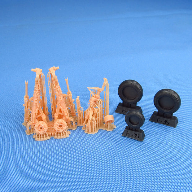 F-35 A Lightning II, Landing Gears, Wheels (Meng Model) (for Meng Model) Scale 1:48 Metallic Details MDR48246