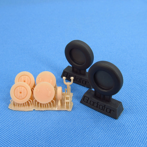 Gloster Gladiator, Wheels (for Roden, MI, I Love Kit) Scale 1:48 Metallic Details MDR48247