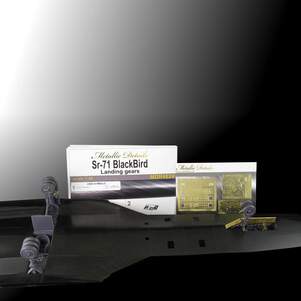 SR-71 Blackbird, Landing Gears (for Testors/Italeri) Scale 1:48 Metallic Details MDR4824
