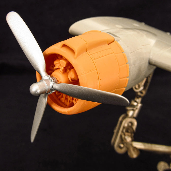 PV-1 Ventura, Cowlings, Propeller and Engines Detailing set (3D-Printed) Scale 1:48 (Recommended for kit: Revell, Academy) Metallic Details MDR48252 - For Aircraft Kit Model