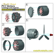 PV-1 Ventura, Cowlings, Propeller and Engines Detailing set (3D-Printed) Scale 1:48 (Recommended for kit: Revell, Academy) Metallic Details MDR48252 - For Aircraft Kit Model