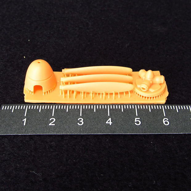 Hydroplane Arado Ar 196, Propeller set Detailing set (3D-Printed) Scale 1:48 (Recommended for kit: Italeri) Metallic Details MDR48255 - For Model Kits Aircraft