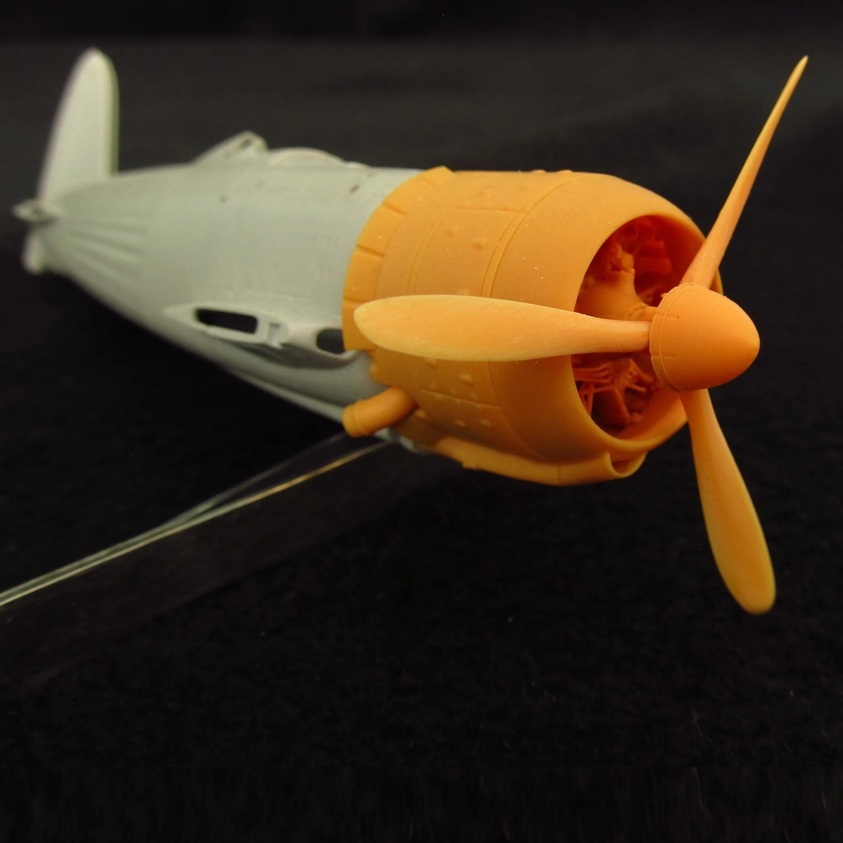 Fiat CR,42 Falco, Cowling, Propeller and Engine Detailing set (3D-Printed) Scale 1:48 (Recommended for kit: Italeri) Metallic Details MDR48256 - For Aircraft Model Kits