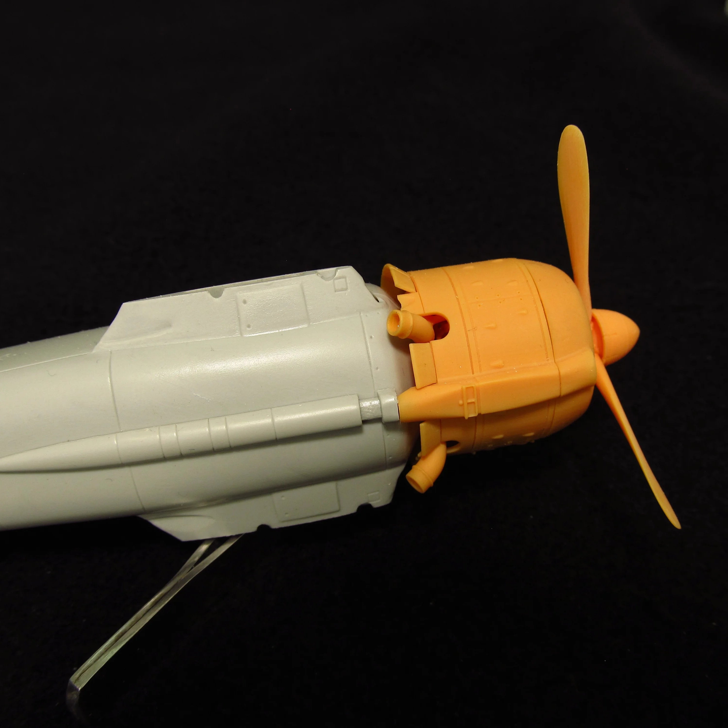 Fiat CR,42 Falco, Cowling, Propeller and Engine Detailing set (3D-Printed) Scale 1:48 (Recommended for kit: Italeri) Metallic Details MDR48256 - For Aircraft Model Kits