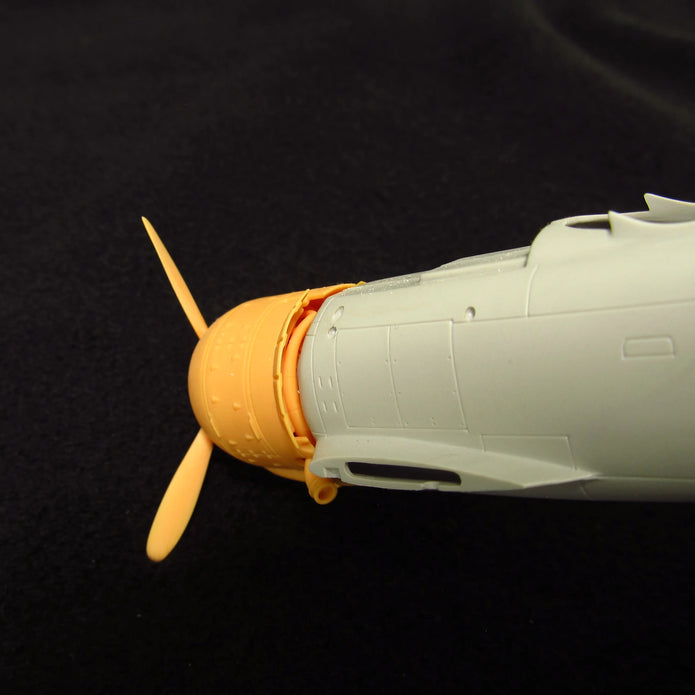 Fiat CR,42 Falco, Cowling, Propeller and Engine Detailing set (3D-Printed) Scale 1:48 (Recommended for kit: Italeri) Metallic Details MDR48256 - For Aircraft Model Kits