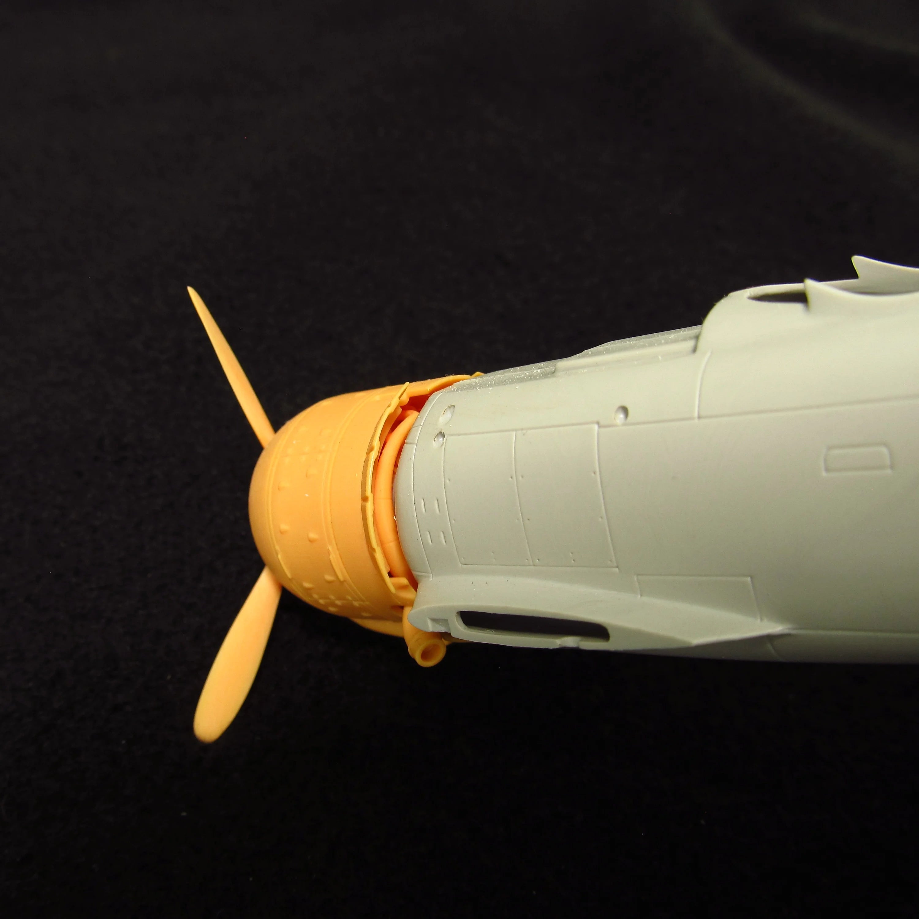 Fiat CR,42 Falco, Cowling, Propeller and Engine Detailing set (3D-Printed) Scale 1:48 (Recommended for kit: Italeri) Metallic Details MDR48256 - For Aircraft Model Kits
