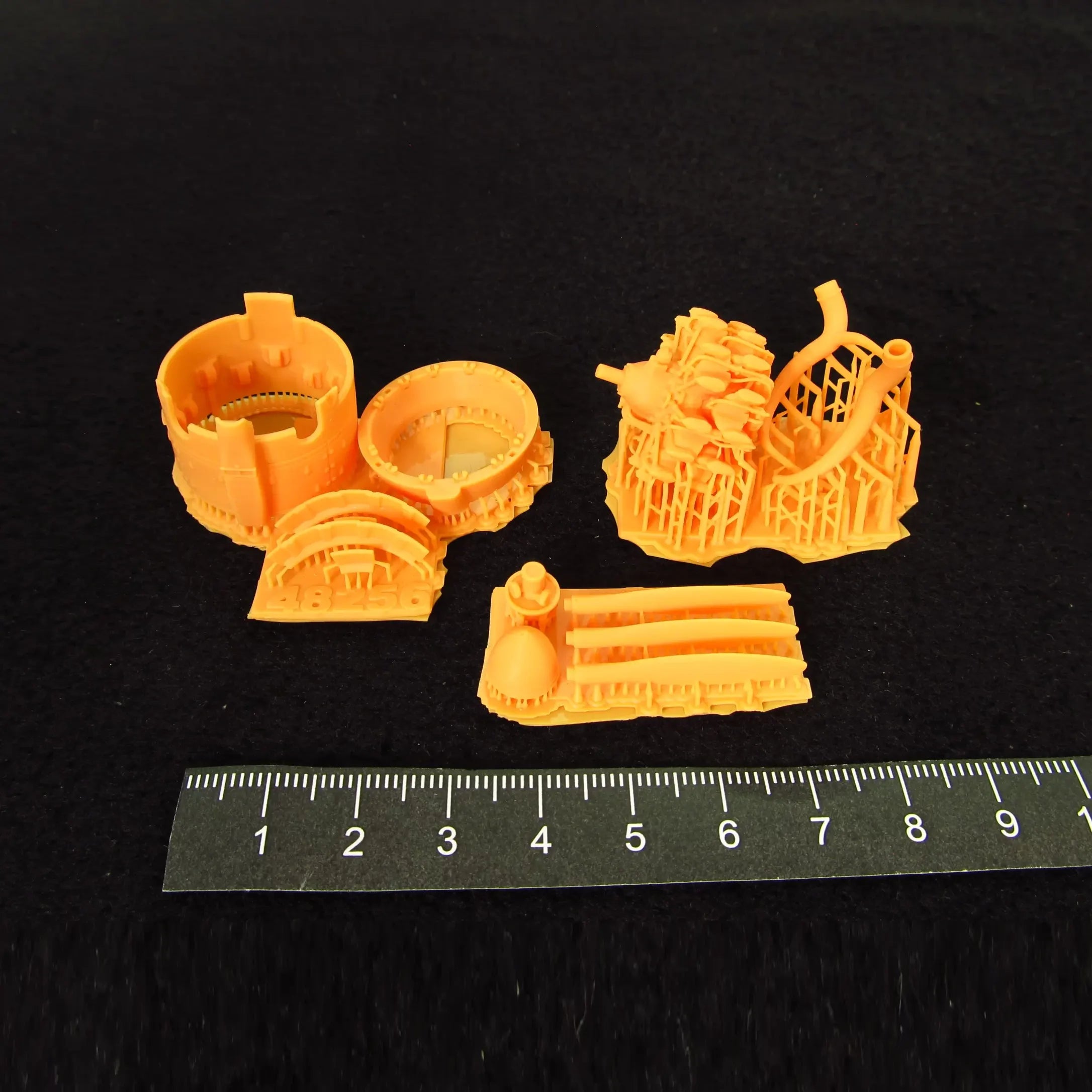 Fiat CR,42 Falco, Cowling, Propeller and Engine Detailing set (3D-Printed) Scale 1:48 (Recommended for kit: Italeri) Metallic Details MDR48256 - For Aircraft Model Kits