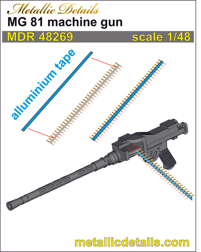 MG 81 machine gun Scale 1:48 Metallic Details MDR48269