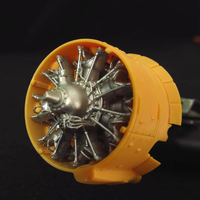 Fiat A,74 Engines Detailing set (3D-Printed) Scale 1:48 Metallic Details MDR48271 - For Aircraft Model Kits