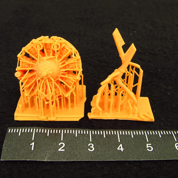 Hydroplane Arado Ar 196, Engine Detailing set (3D-Printed) Scale 1:48 Metallic Details MDR48272 - For Aircraft Model Kit