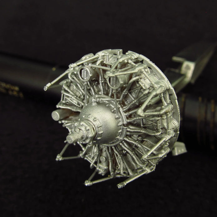 Hydroplane Arado Ar 196, Engine Detailing set (3D-Printed) Scale 1:48 Metallic Details MDR48272 - For Aircraft Model Kit
