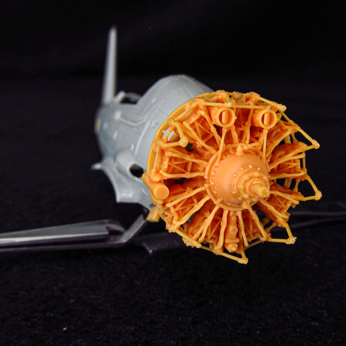Hydroplane Arado Ar 196, Engine Detailing set (3D-Printed) Scale 1:48 Metallic Details MDR48272 - For Aircraft Model Kit