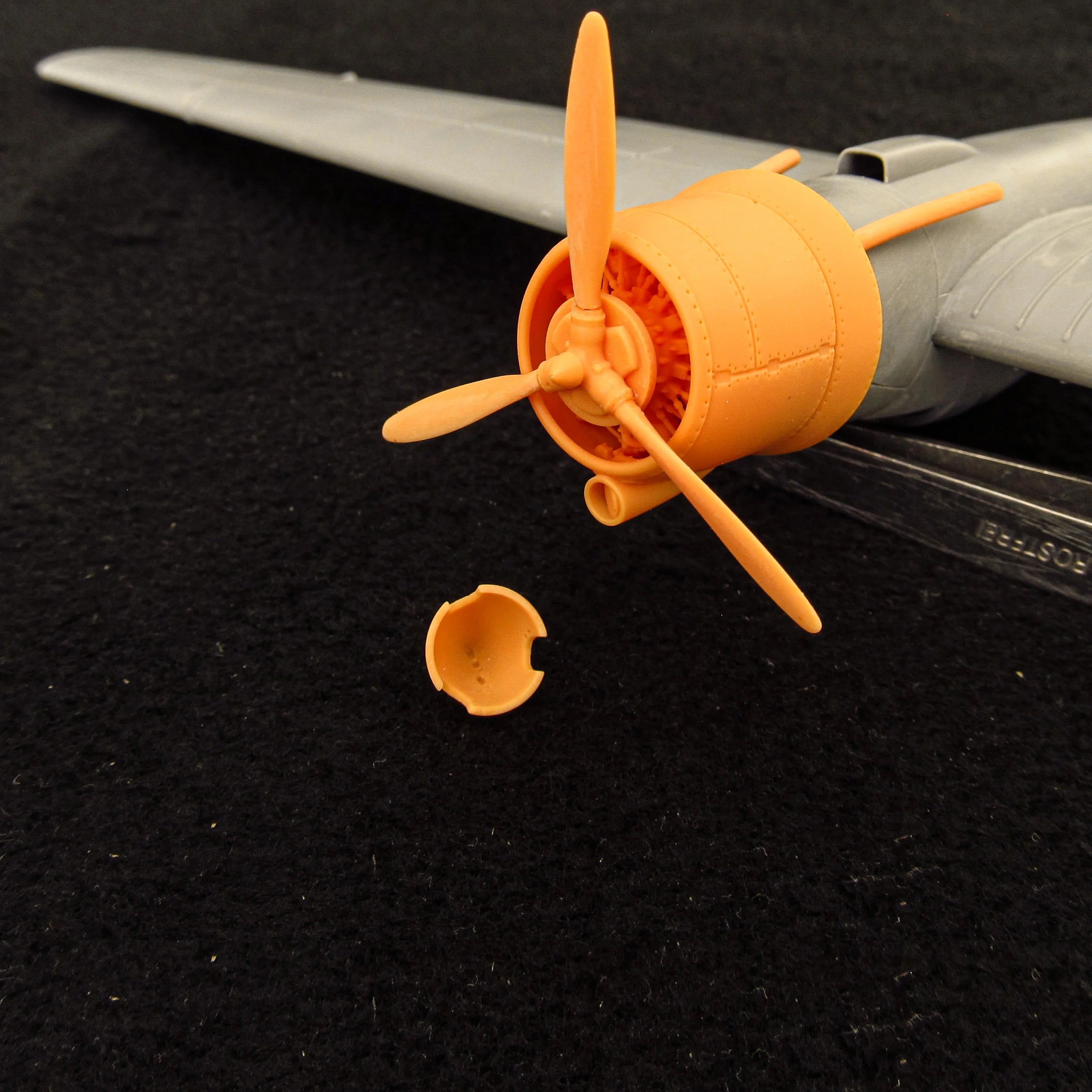 Gotha Go 244B, Cowlings, Propeller and Engines Detailing set (3D-Printed) Scale 1:48 (Recommended for kit: ICM) Metallic Details MDR48273 - For Model Kit Aircraft