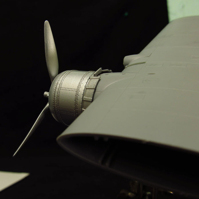 Bristol Beaufort, Propeller, Cowlings and Engines Detailing set (3D-Printed) Scale 1:48 (Recommended for kit: ICM) Metallic Details MDR48278 - For Model Kits Aircraft