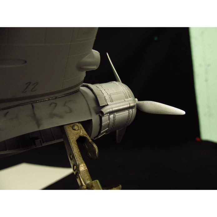 Bristol Beaufort, Propeller, Cowlings and Engines Detailing set (3D-Printed) Scale 1:48 (Recommended for kit: ICM) Metallic Details MDR48278 - For Model Kits Aircraft