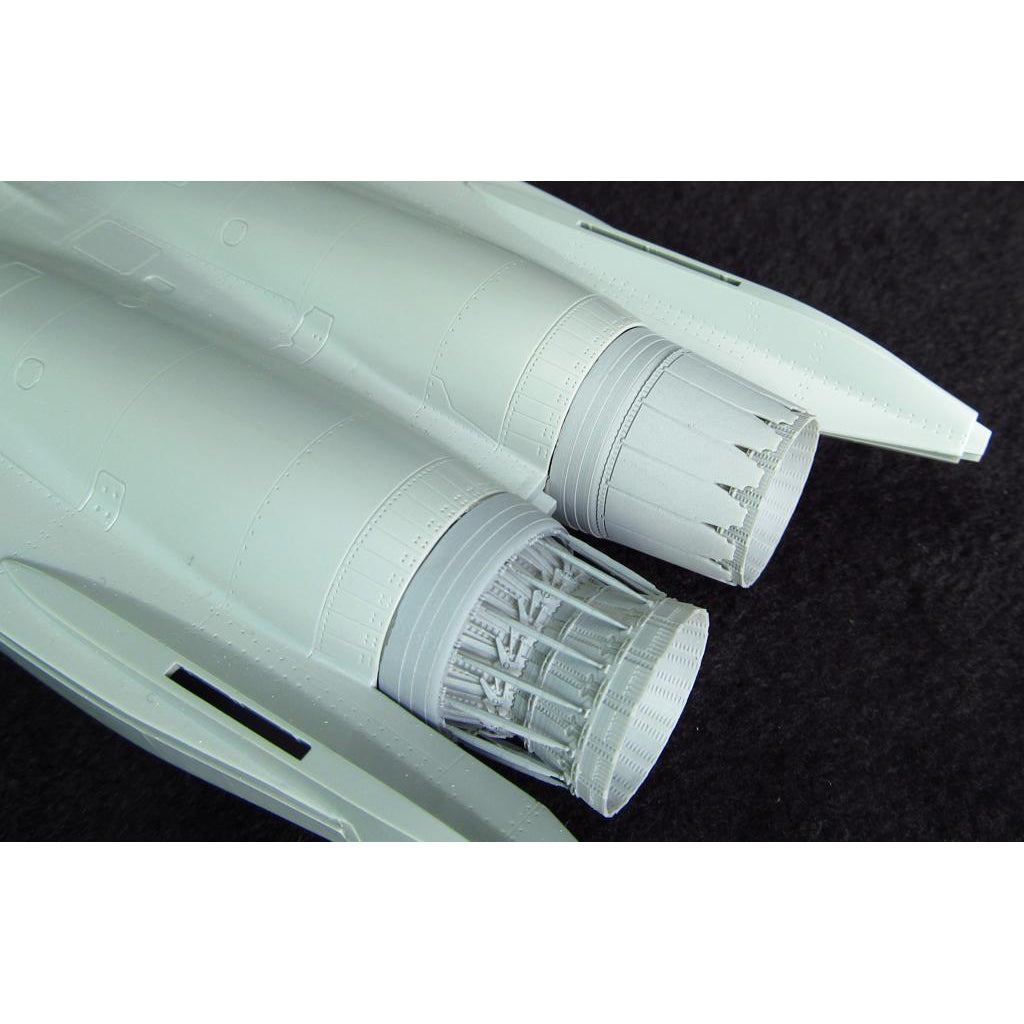 McDonnell-Douglas F-15 Strike Eagle, Jet Nozzles (opened) Detailing set (Resin, Photoetch) Scale 1:48 (Recommended for kit: Revell, Great Wall Hobby) Metallic Details MDR4827 - For Aircraft Models Kits